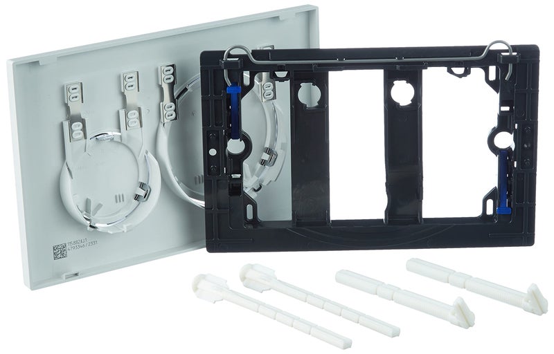 Geberit لوحة تشغيل مزدوجة جيبريت G115882KJ1 سيغما 20 1.6 / .8 جالون لكل عملية تدفق باللون الأبيض / الكروم المصقول - Image 2